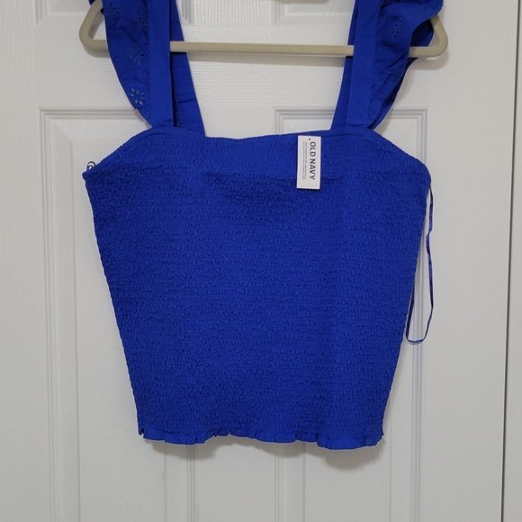 Old Navy Shirred Smock Tank Top - Picture 3 of 6